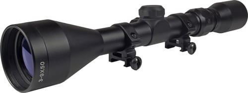 TRUGLO SCOPE BUCKLINE 3-9X50MM – BDC BLACK W/WEAVER RINGS