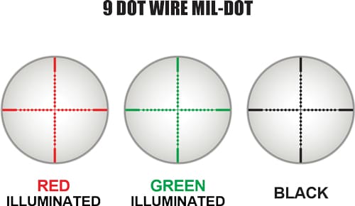 UTG SCOPE 6-24X50 1" AO - 36 COLOR ILLUMINATED MIL-DOT - Image 2
