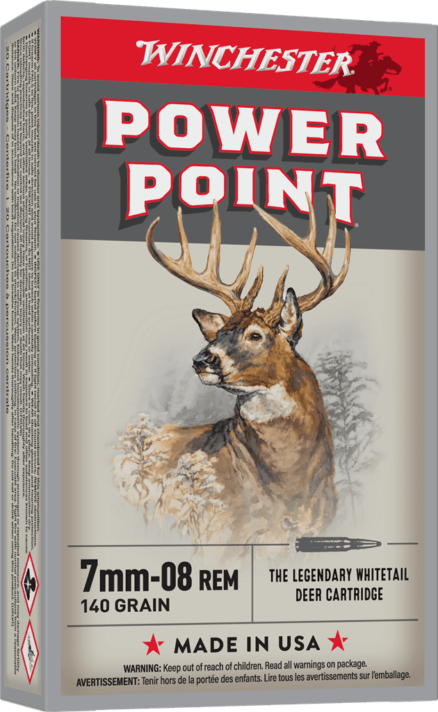 WINCHESTER SUPER X POWER POINT 7MM-08 140GR 20RD BX 200RD CASE
