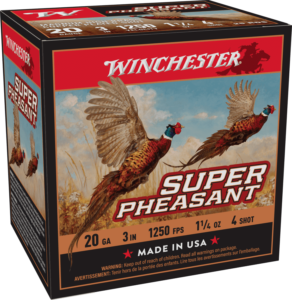 20GA 3″ #4 1-1/4OZ 1250FPS 25RDS