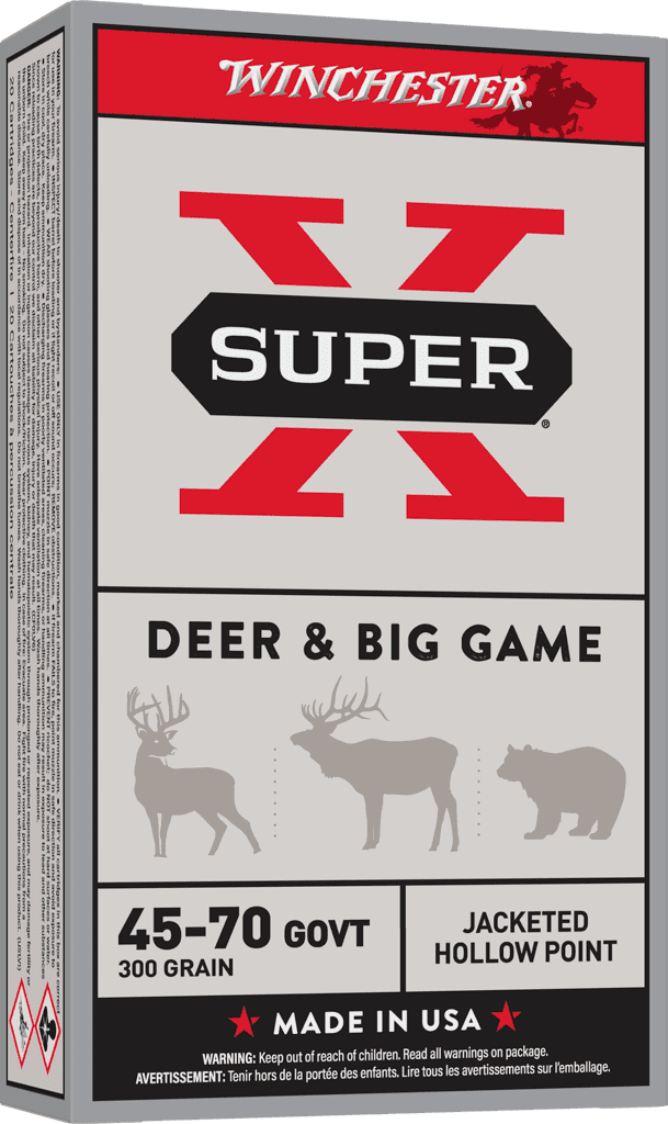 WINCHESTER SUPER X 45-70GVT 300GR JHP 20RD BX 200RD CASE