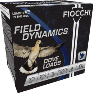 FIOCCHI 20G 2-3/4" 7/8OZ 8SHT G&T 25/250RDS