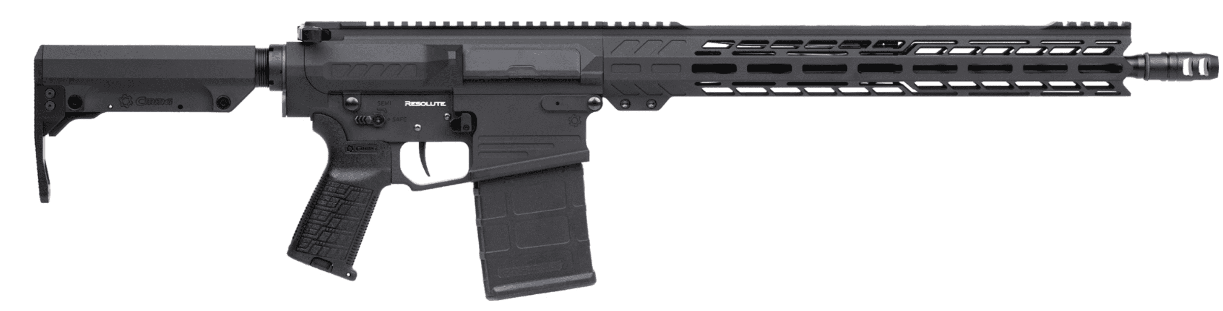 CMMG RESOLUTE, MK3 8.6 BLK OUT 16.1″ RFL ARMOR BLACK