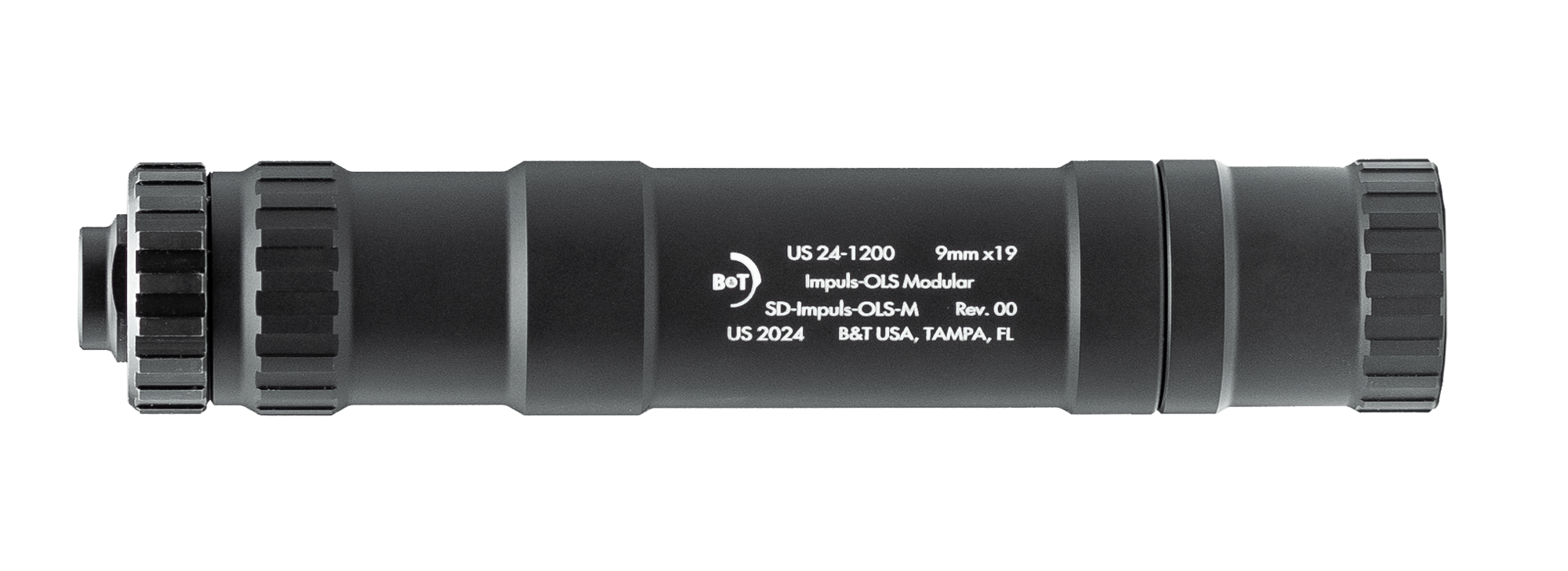 B&T PRINT-X IMPULS 9MM TITANIUM MODULAR SUPPRESSOR