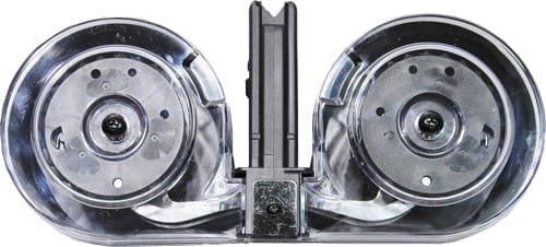 IVER JOHNSON MAGAZINE AR15 - 223 100RD DRUM BLK/CLEAR POLY - Image 2