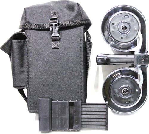 IVER JOHNSON MAGAZINE AR15 - 223 100RD DRUM BLK/CLEAR POLY - Image 3