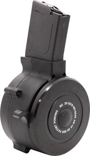 IVER JOHNSON MAGAZINE AR15 – 223 50RD DRUM BLACK POLYMER