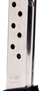 WALTHER MAGAZINE PPK/S 380ACP - 7RD FINGER REST NICKEL