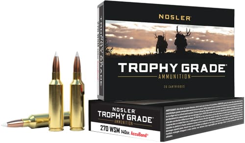 NOSLER TROPHY 270 WSM 140GR – ACCU TIP 20RD 10BX/CS