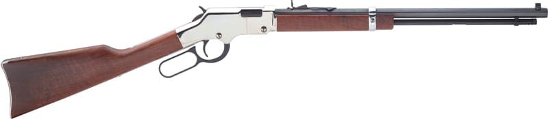 HENRY H4 GOLDENBOY SILVER – 22S/L/LR 20″ OCTAGON WALNUT
