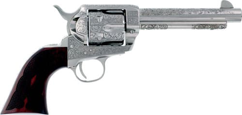 CIMARRON BUFFALO BILL CODY – 357MAG 5.5″ ENGRAVED NICKEL