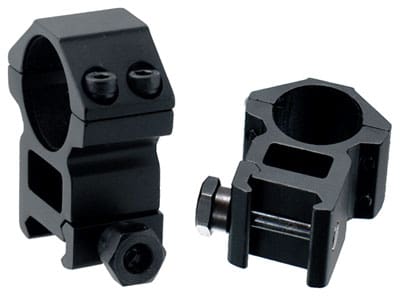 UTG RINGS 1″ HIGH PROFILE – MATTE BLACK PICATINNY/WEAVER