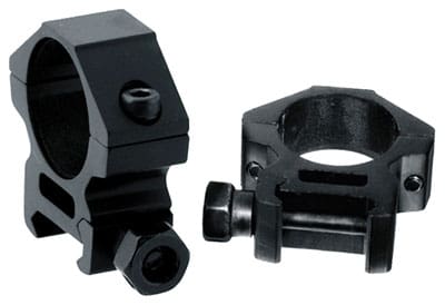 UTG RINGS 1″ LOW PROFILE – MATTE BLACK PICATINNY/WEAVER