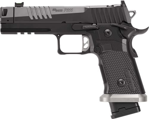 SIG P211 GTO 9MM 4.4″ FIBER – OPTIC COMPENSATOR (3)10RD BLK