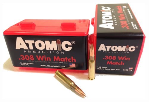 ATOMIC 308 WIN 168GR MATCH – BTHP 50RD 10BX/CS