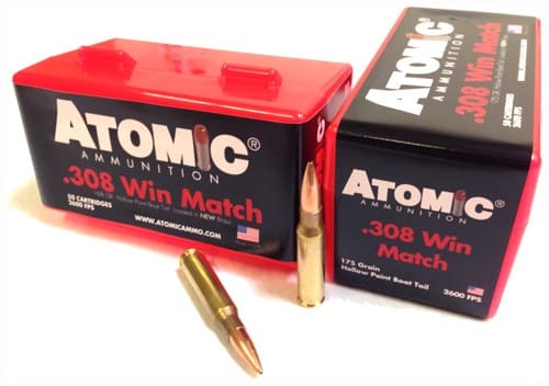 ATOMIC 308 WIN 175GR MATCH – BTHP 50RD 10BX/CS