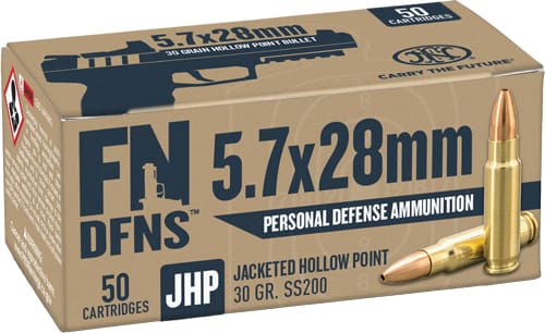 FN 5.7X28 30GR JHP SS200 – 50RD 10BX/CS