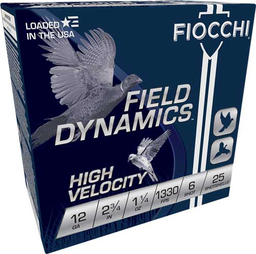 FIOCCHI 12GA 2.75″ 1-1/4OZ – #6 1330FPS 25RD 10BX/CS