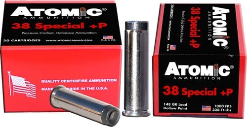 ATOMIC 38 SPECIAL +P 148GR WC – UP-SIDE DOWN 20RD 10BX/CS