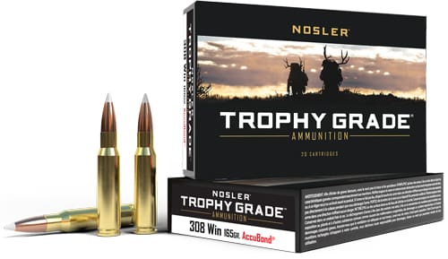 NOSLER TROPHY GRADE 308 WIN – 165GR ACCUBOND 20RD 10BX/CS