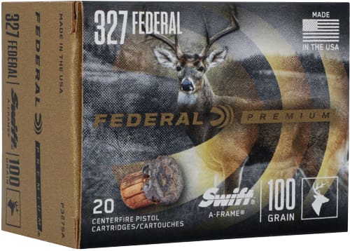 FEDERAL PREMIUM 327 FEDERAL – 100GR A-FRAME JHP 20RD 10BX/CS