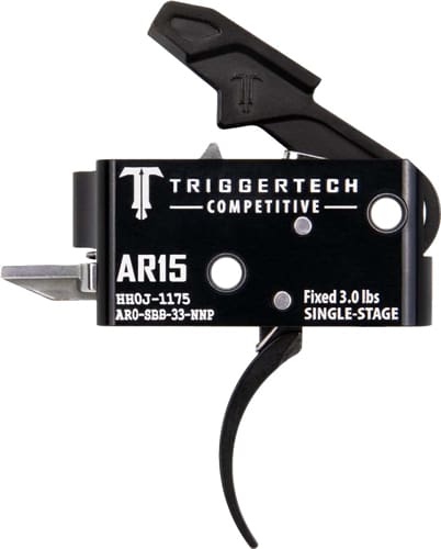 TRIGGERTECH AR-15 SINGLE STAGE – BLACK COMPETITIVE PRO CURVED