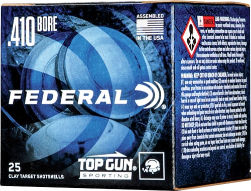 FEDERAL TOP GUN 410 2.5″ 1/2OZ – #8 1330FPS 250RD CASE LOT