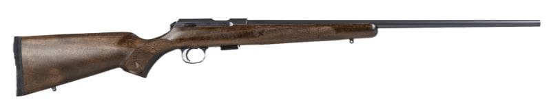 CZ 457 AMERICAN LH 22WMR – 24.5″ BLUED BARREL WALNUT STK