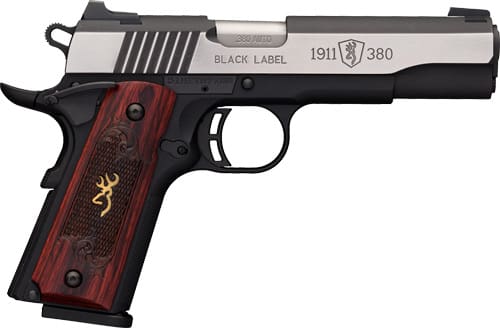 BROWNING 1911-380 BLACK LABEL – MEDALLION PRO 4.25″ NT ST WOOD