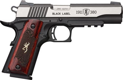 BROWNING 1911-380 BLACK LABEL – MEDALLION PRO 3.58″ FS W/RAIL