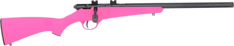 SAVAGE RASCAL FVSR SINGLESHOT – YOUTH 22LR HB THREADED PINK