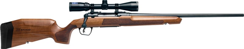SAVAGE AXIS 2 XP 308 WIN 22″ – W/3-9X40 MATTE/HARDWOOD