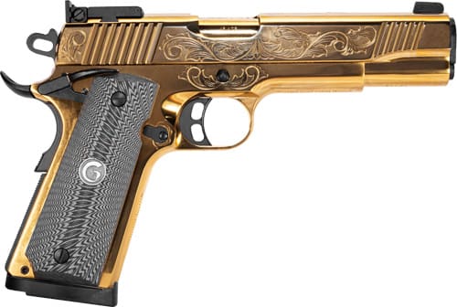 GIRSAN MC1911 MATCH GOV’T – ENGRAVED 45ACP ADJ. SGT GOLD