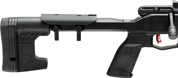 SAVAGE B22 PRECISION LITE 18″ – 17HMR CARBON WRAP MDT CHASSIS