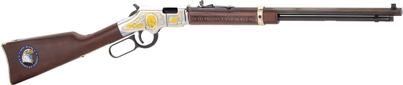 HENRY H4 LAW ENFORCEMENT TRIB. – 22S/L/LR 20″ OCTAGON ENGRAVED