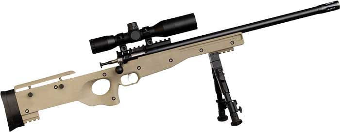 CRICKETT PRECISION RIFLE 22LR – BLUED/FDE THREADED W/SCOPE