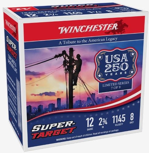 WINCHESTER TARGET 12GA 2.75″ – 1-1/8OZ #8 1145FPS 250RD CASE
