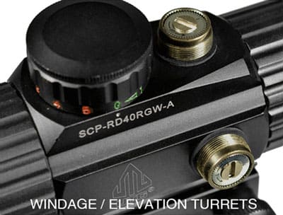UTG RED DOT 4.0 MOA DOT 38MM - WITH INTEGRAL MOUNT - Image 5