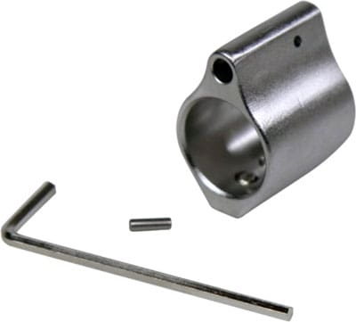 GUNTEC LOW PROFILE GAS BLOCK – .750 DIA STAINLESS STEEL