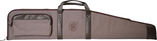 S&W GUN CASE 44″ 600D W/ZIPPER – SIDE POUCH BROWN