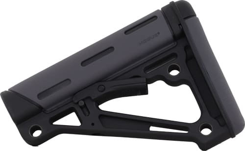 HOGUE AR-15 COLLAPSIBLE STOCK – OVERMOLDED GREY MIL-SPEC