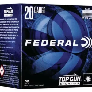 FEDERAL TOP GUN 20GA 2 3/4" 7/8OZ 1,250 FPS 7.5 25 RD/BX 10 BX/CS