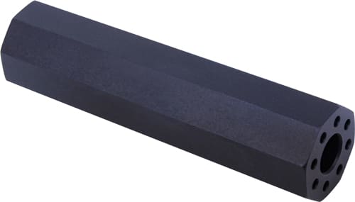 GUNTEC AR15 FAKE SUPPRESSOR – 4.5″ 1/2X28 THREADS BLACK