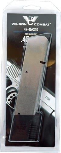 WILSON MAGAZINE 1911 45ACP - 10RD EXT. SS POLYMER PAD - Image 2