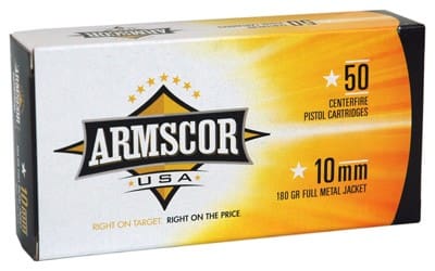 ARMSCOR 10MM 180GR FMJ – 50RD 20BX/CS MADE IN USA