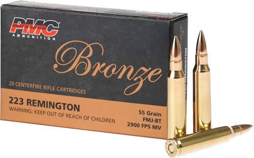 PMC 223 REM 55GR FMJ-BT – 20RD 50BX/CS