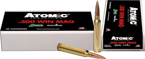 ATOMIC 300 WIN MAG 220GR MATCH – KING HPBT 20RD 10BX/CS
