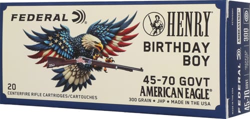 FEDERAL HENRY BIRTHDAY BOY – 45-70 300GR JSP 20RD 10BX/CS