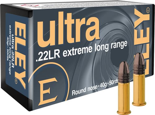 ELEY ULTRA EXTREME LONG RANGE – 22LR 40GR RN 50RD 100BX/CS