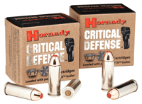HORNADY CRITICAL DEFENSE 45 LC – 185GR FTX 20RD 10BX/CS